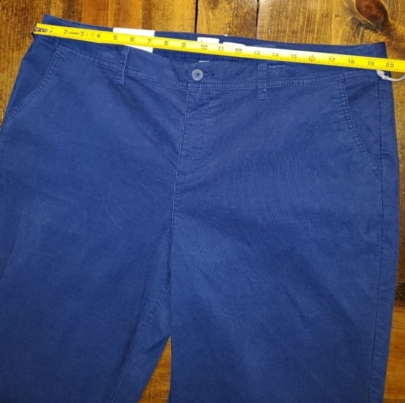 a new day corduroy blue pants Slim Size 18 NEW - Picture 5 of 12